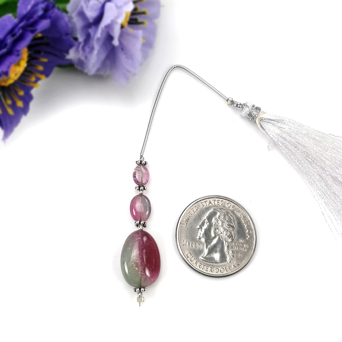 Tourmaline Gemstone Loose Beads : Natural Untreated Bi-Color Tourmaline Uneven Shape Plain Nuggets