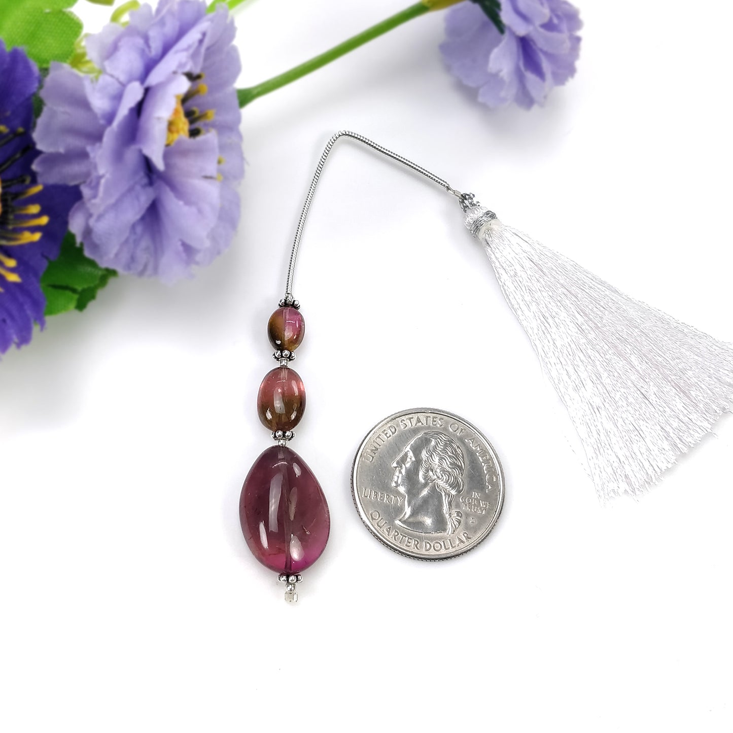 Tourmaline Gemstone Loose Beads : Natural Untreated Bi-Color Tourmaline Uneven Shape Plain Nuggets