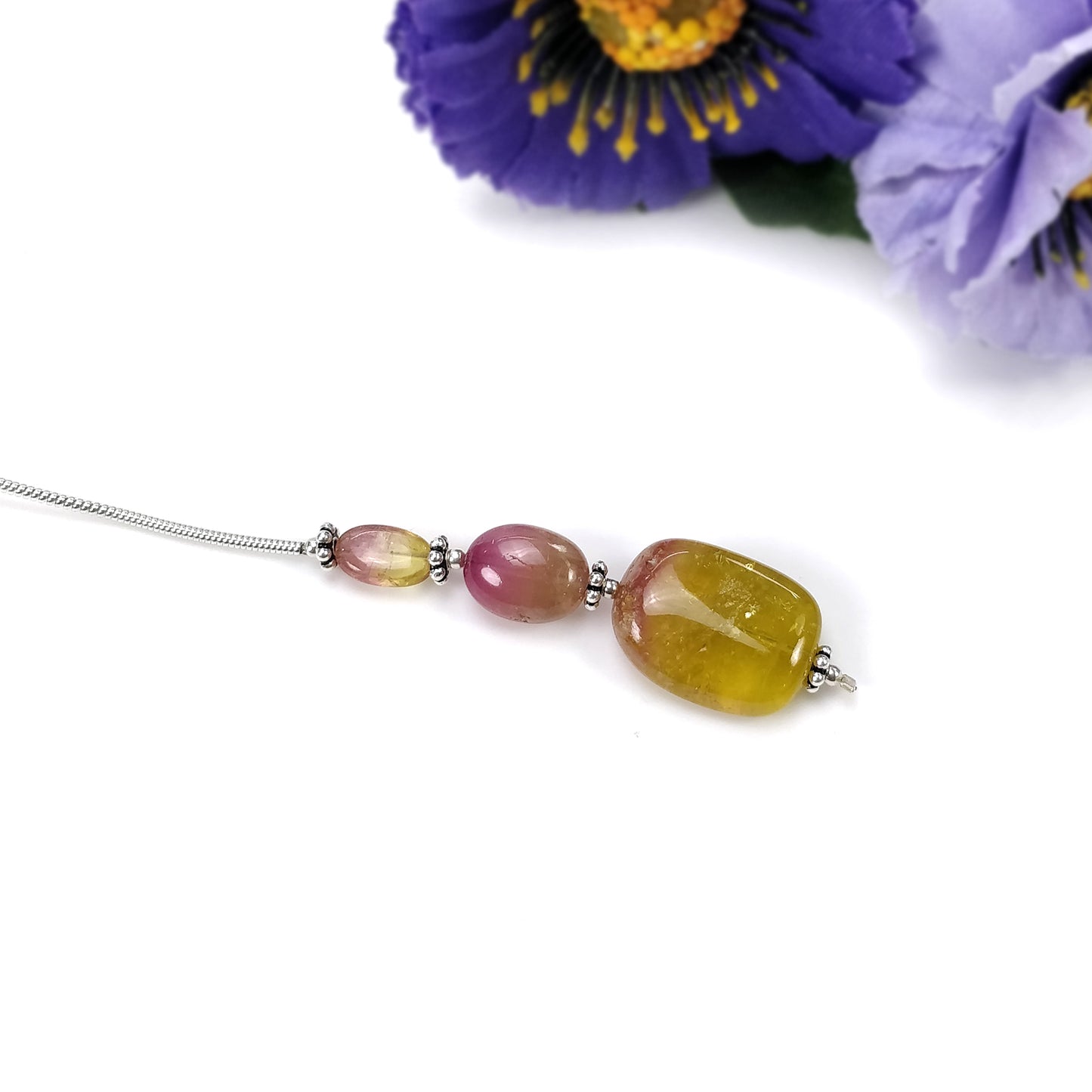 Watermelon TOURMALINE Gemstone Loose Beads : 17.60cts Natural Bi-Color Tourmaline Uneven Shape Plain Nuggets 7*5mm - 16.5*12mm