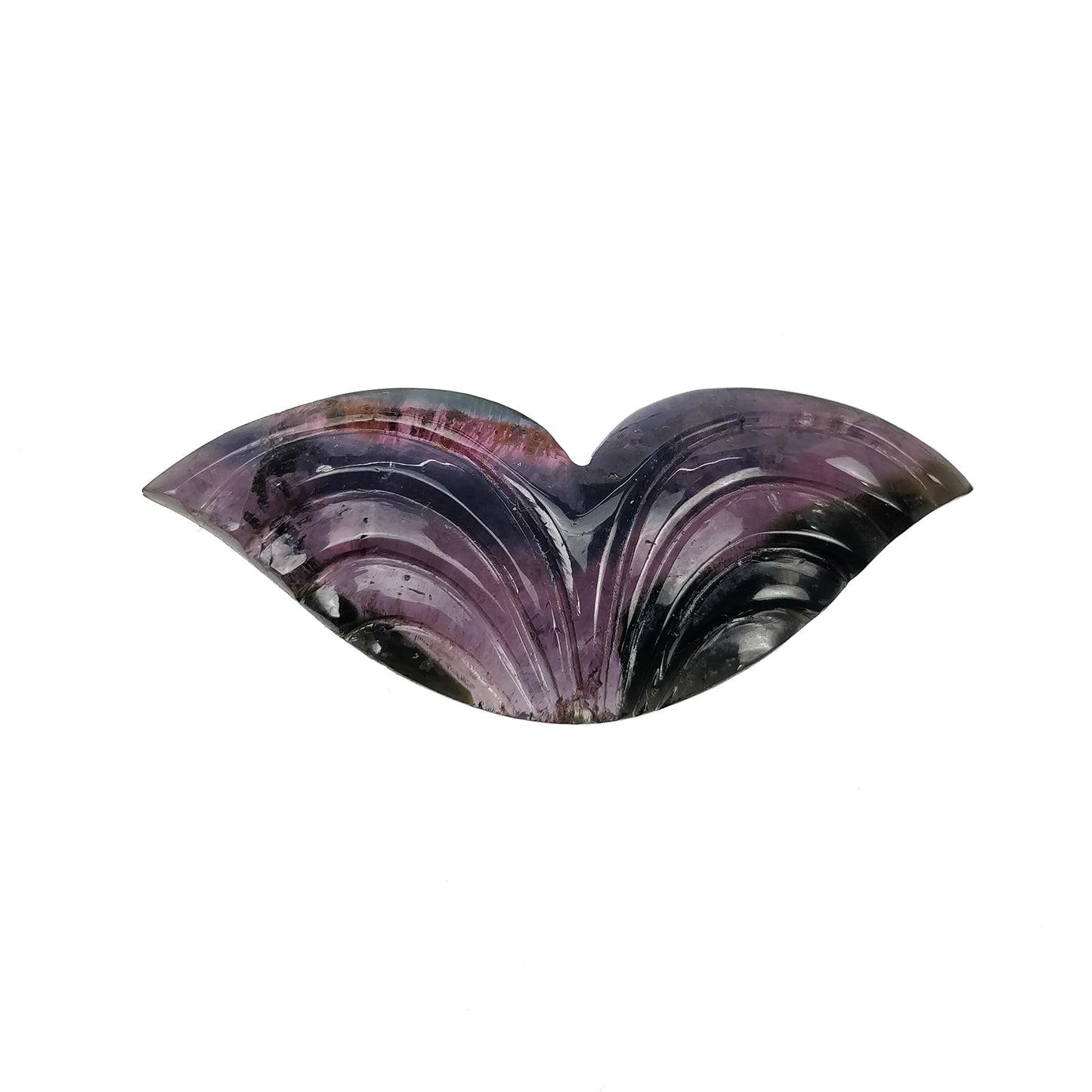 Watermelon TOURMALINE Gemstone Carving & Cabochon : 26.80cts Natural Untreated Bi-Color Tourmaline Hand Carved 14*11.5mm - 41*16mm 2pcs Set