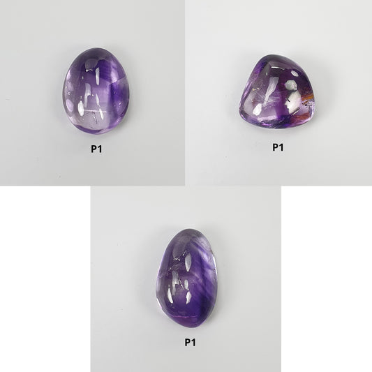 Amethyst Gemstone Cabochon : Natural Untreated Unheated Purple Amethyst Uneven Shape 1pcs For jewelry