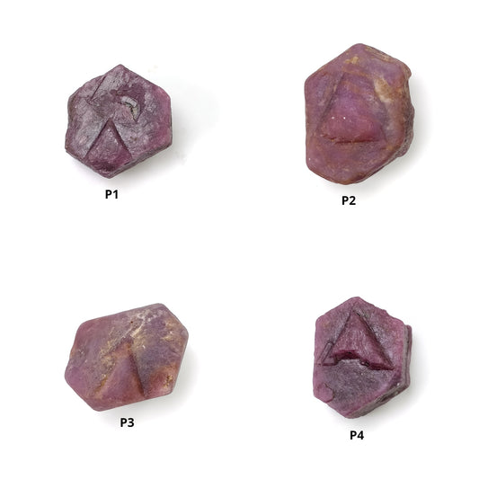 RECORD KEEPER RUBY Gemstone Crystal : Natural Untreated Unheated Red Ruby Triangle Formative Specimen