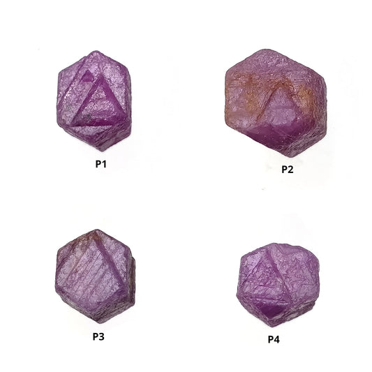 RECORD KEEPER RUBY Gemstone Crystal : Natural Untreated Unheated Red Ruby Triangle Formative Specimen 1pc