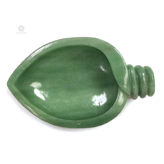GREEN AVENTURINE Gemstone Sculpture : 156.00gms Natural Aventurine Gemstone Hand Carved BOWL Sculpture Figurine 170*100mm*50(h)